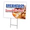 Signmission Breakfast Served All D Yard & Stake outdoor plastic coroplast window, C-1216 Breakfast Served All D C-1216 Breakfast Served All D - alternate 1